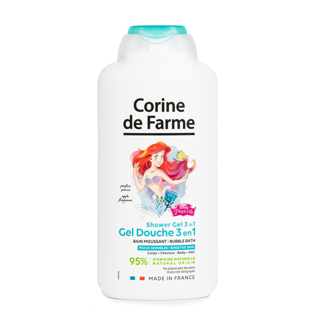Żel pod prysznic 3 w 1 Ciało, Włosy & Kąpiel z pianą La Petite Sirène - Corine de Farme