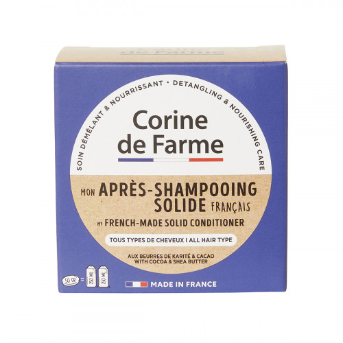 Mon Après-Shampooing Solide Français - Tous Types de Cheveux - 50g